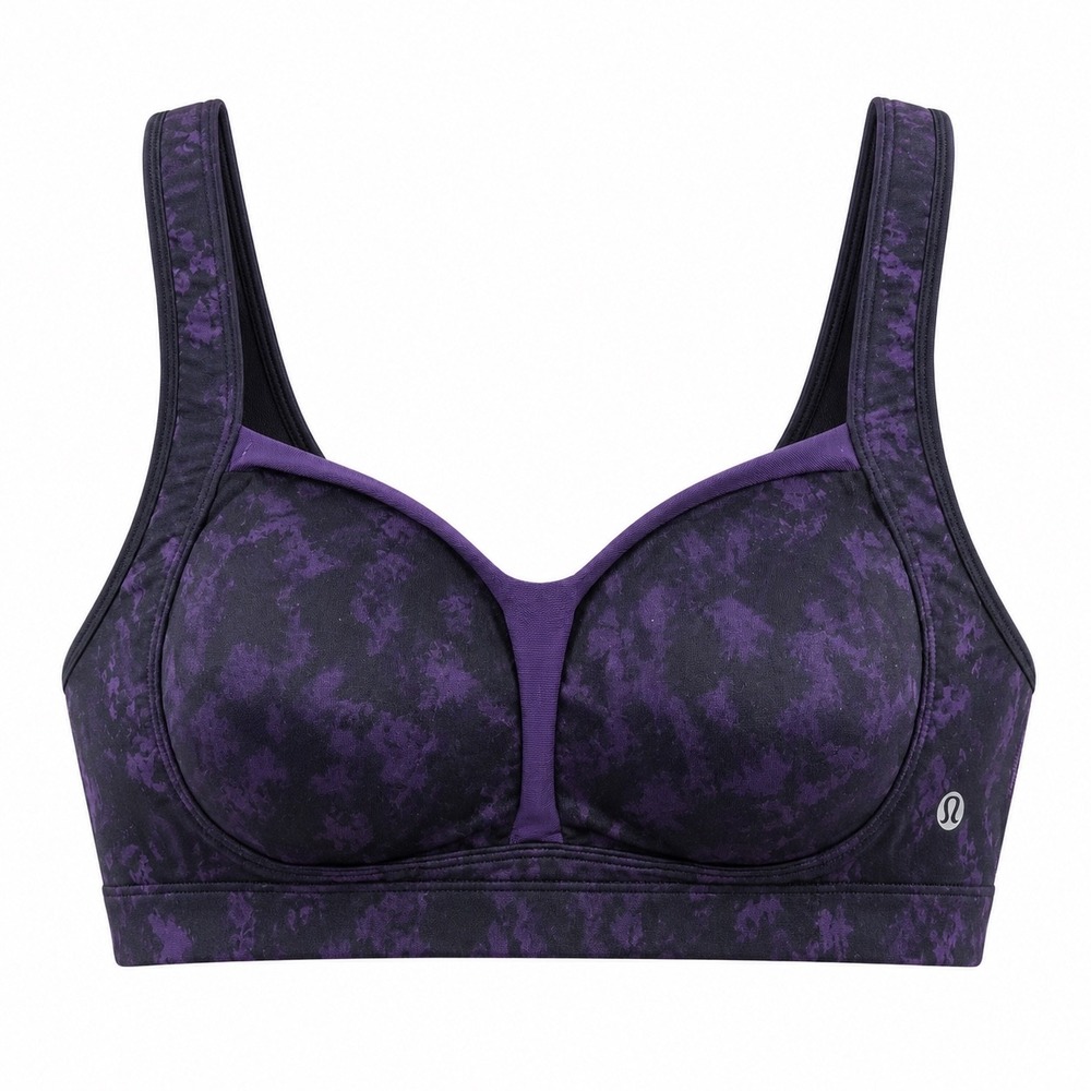 Lululemon Ta Ta Tamer III Bra Purple Black Abstract High Support  unknown size